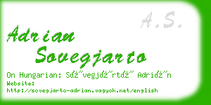adrian sovegjarto business card